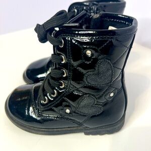 Celia Girls Size 7 Black Dress Boots.